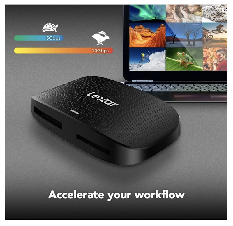 Professional CFexpress Type B/SD USB 3.2 Gen 2リーダー 5