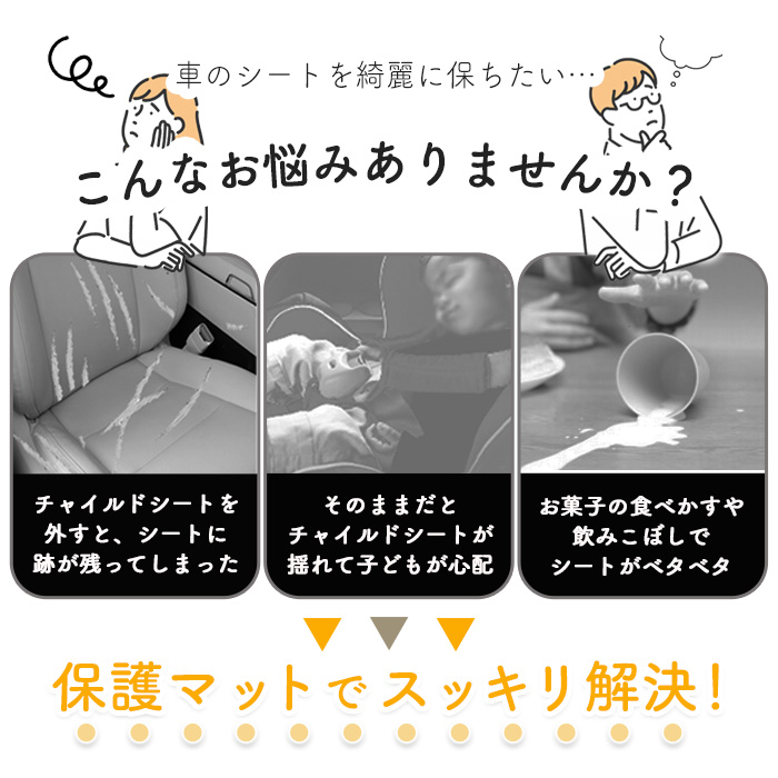 GROOVY OUTSTYLE チャイルドシート保護マット 3