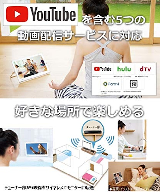 ブルーレイディスクプレーヤー/HDDレコーダー付ポータブル地上・BS・110度CSデジタルテレビ UN-15TD9 3