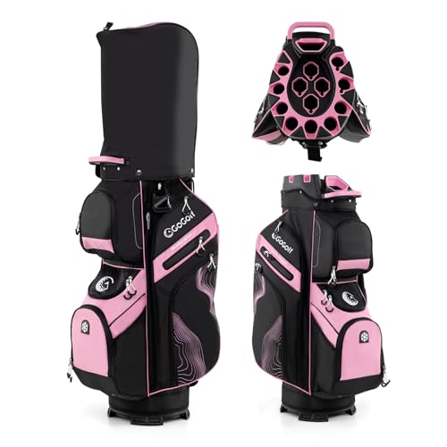 OUTDOOR PRODUCTS スタンド式キャディバッグ ピンク アウトドアプロダクツ スタンドシキキャディバッグ ピンク