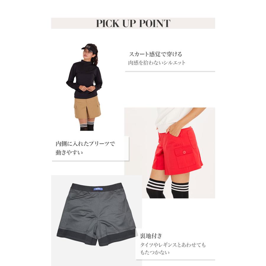 プリーツ入ストレッチキュロットスカート 7