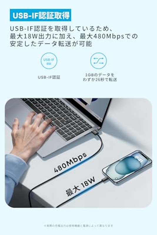 USB-C & USB-A ケーブル 2