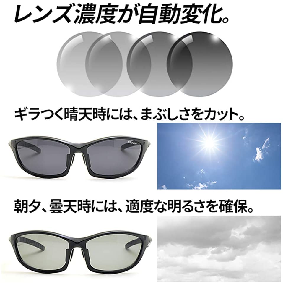 エレッセ 偏光調光サングラス 6