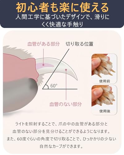 電動LEDライトつき爪切り 7