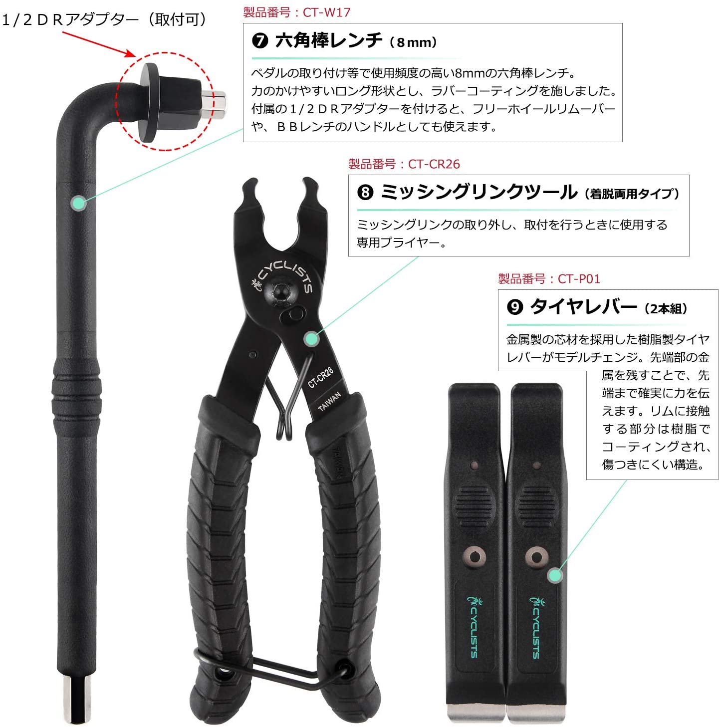 自転車専用工具セット 4