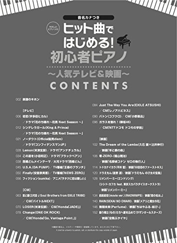 ヒット曲ではじめる！初心者ピアノ～最新ヒッツ～ 2