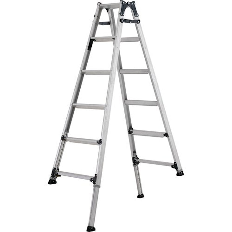 伸縮脚付はしご兼用脚立 1