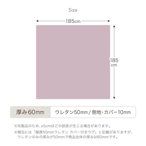 極厚洗えるラグ  2