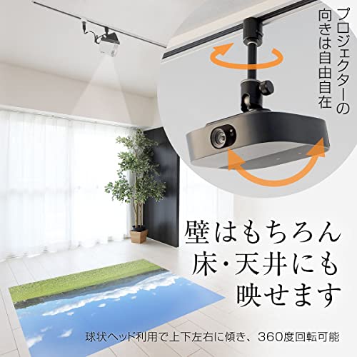プロジェクター天吊金具 シングルロック コンセントプラグ付き 4