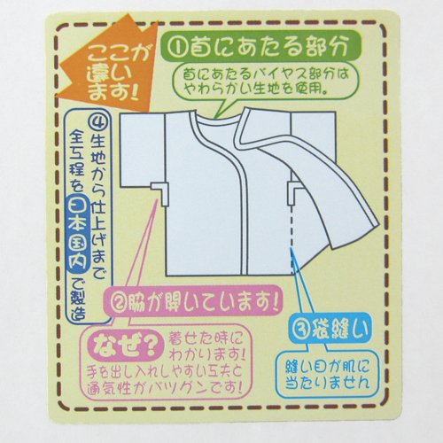 ガーゼ短肌着 3