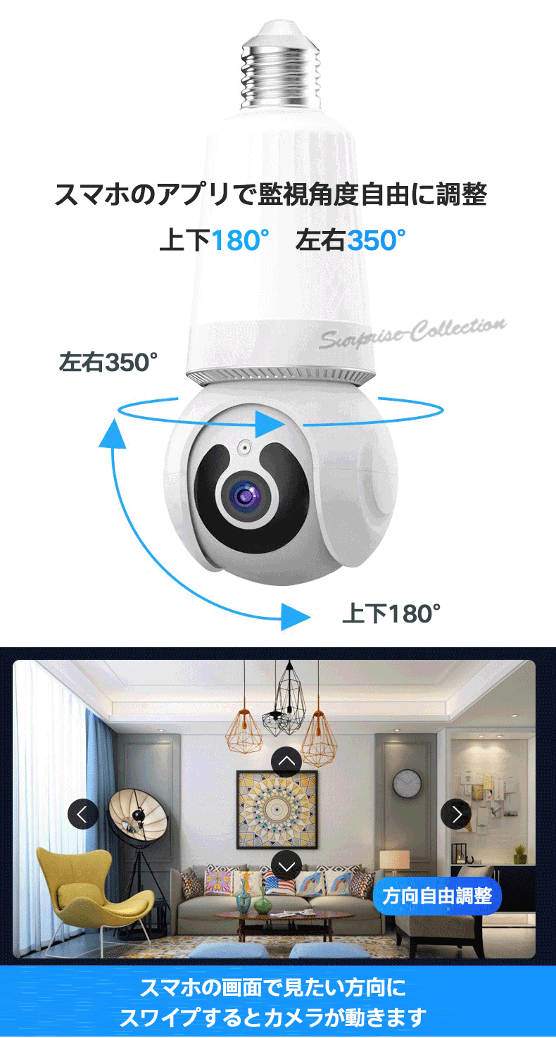 LED電球型防犯カメラ 3