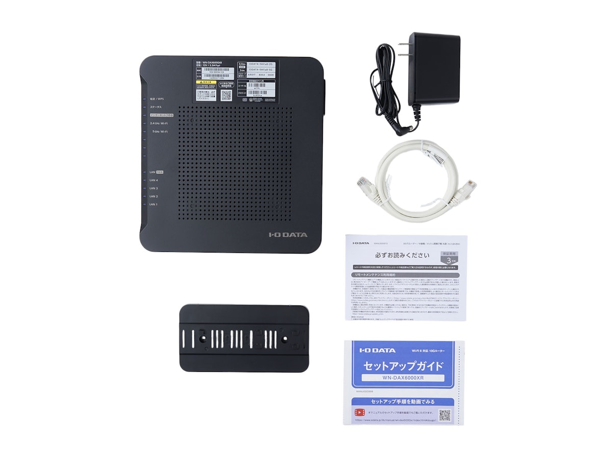 アイ・オー・データ機器 Wi-Fi 6対応 10Gルーター WN-DAX6000XR アイ・オー・データ機器 Wi-Fi 6対応 10Gルーター WN-DAX6000XR