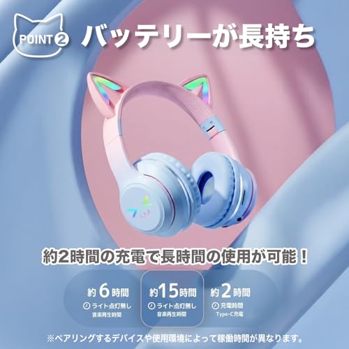 猫耳ワイヤレスヘッドホン 3