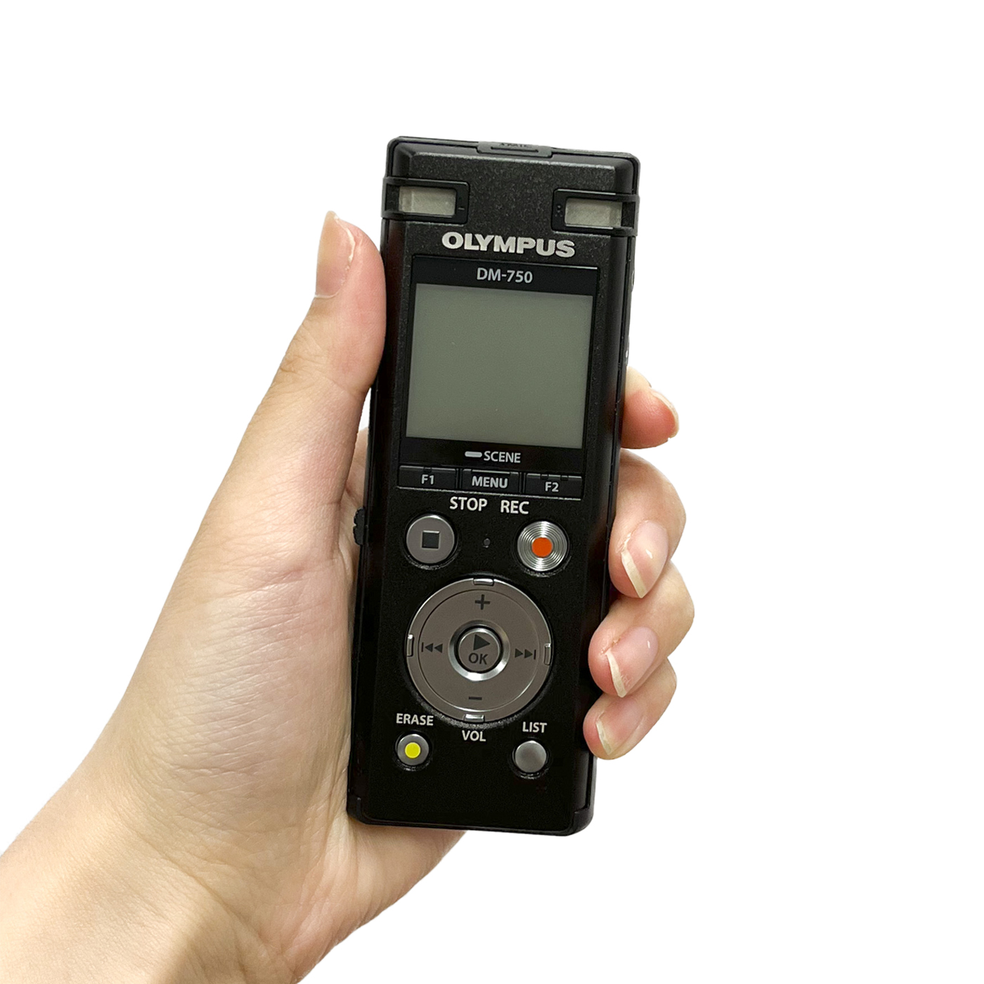 OLYMPUS ICレコーダー VoiceTrek DM-750 BLK 内蔵メモリー4GB MicroSD 議事録 会議録 良質