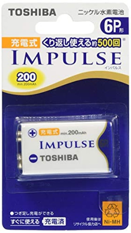 ニッケル水素電池 充電式IMPULSE 単6P形 1