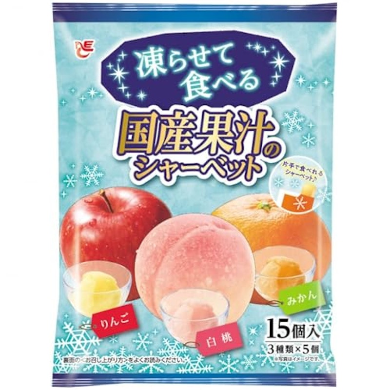 凍らせて食べる国産果汁のシャーベット 1