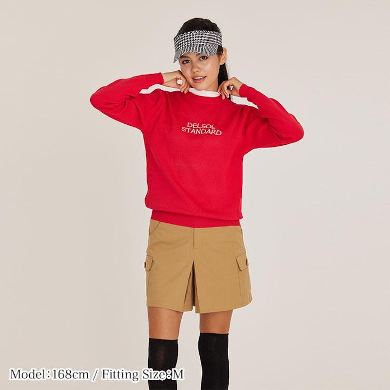 プリーツ入ストレッチキュロットスカート 8