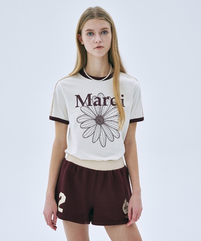 SLIM RINGER TSHIRT FLOWERMARDI 2