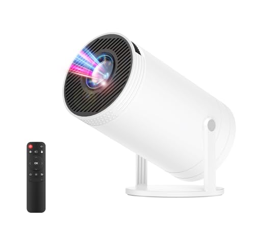 【人気商品】プロジェクター WIFI スマホ接続　ホームシアター　小型　ホワイト Amazon.co.jp: 【Amazon.co.jp限定】2026新登場WiFiなしでも使える