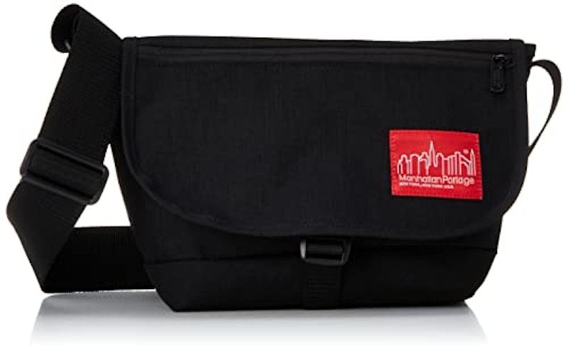 Nylon Messenger Bag JR Flap Zipper Pocket