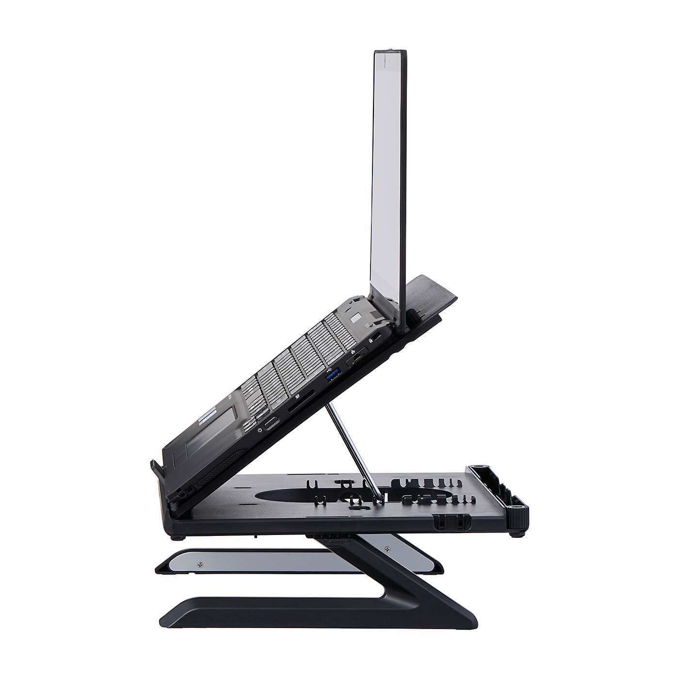 エレコム 折りたたみノートPCスタンド（8段階・脚付） PCA-LTSH8BKを