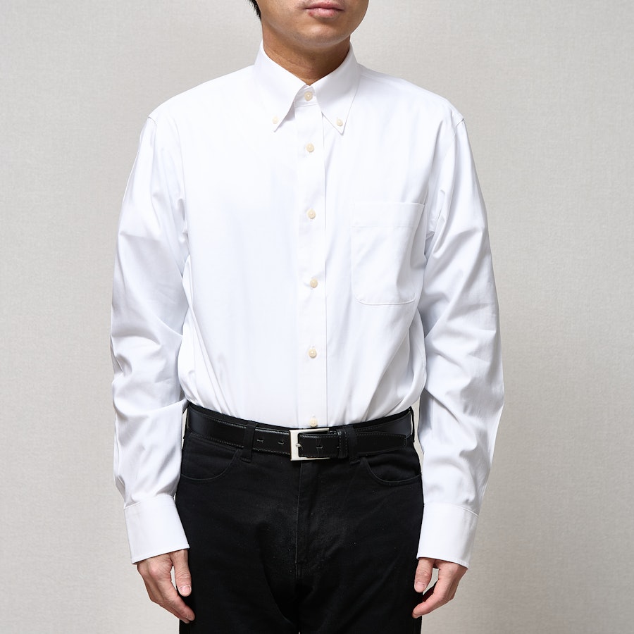 ユニクロ スーパーノンアイロン スリムフィットシャツ 黒 XS Yシャツ 
