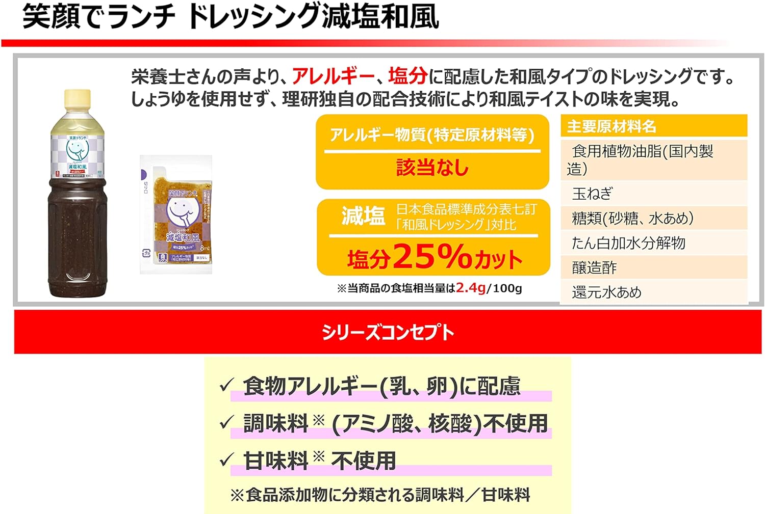 ドレッシング 減塩和風 3
