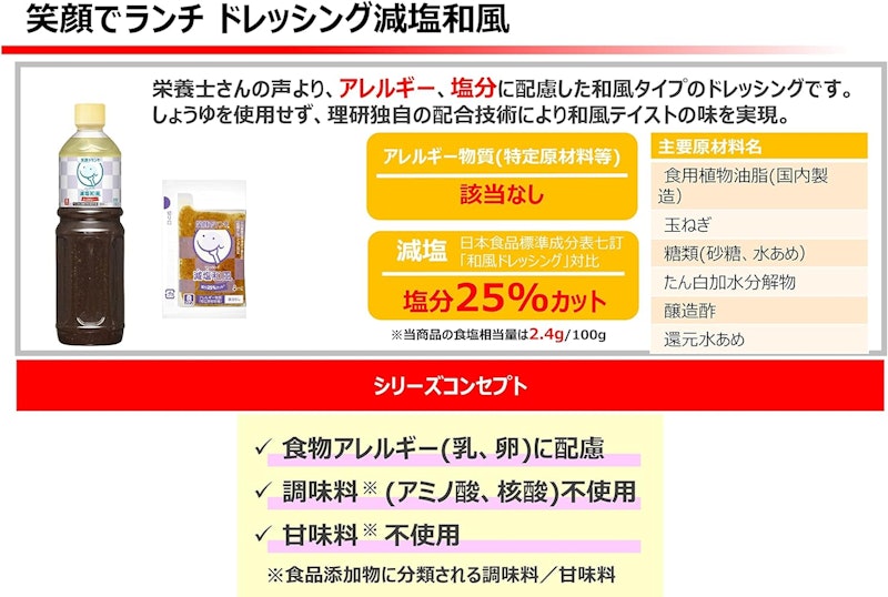 ドレッシング 減塩和風 3