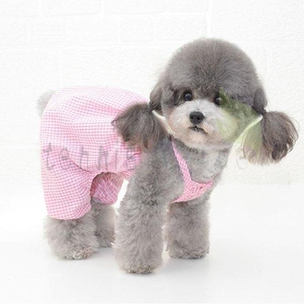 犬服 ワンピース チェック柄 3