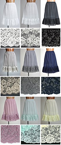花柄ストレッチレースのペチコート 5