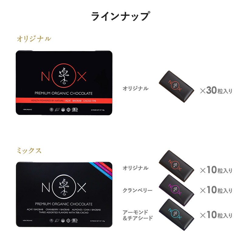 NOXプレミアムオーガニックチョコレート GIFT EDITION 3
