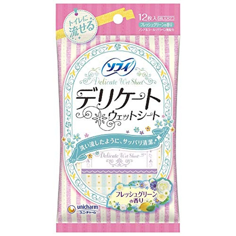 デリケートウェットシート フレッシュグリーンの香り 1