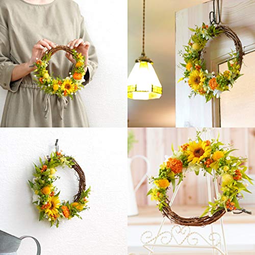 【しろごまです】ブリザードフラワーアレンジお仏花タイプ☆ひまわり風☆ しろごまです】ブリザードフラワーアレンジお仏花タイプ