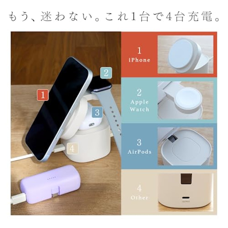 4in1ワイヤレス充電器 3