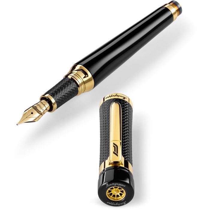 ★レア品/美品新品★モンテグラッパ　ネロウーノ　万年筆　ペン先M モンテグラッパ 万年筆 ネロウーノ グランデ │ インヘリットペン