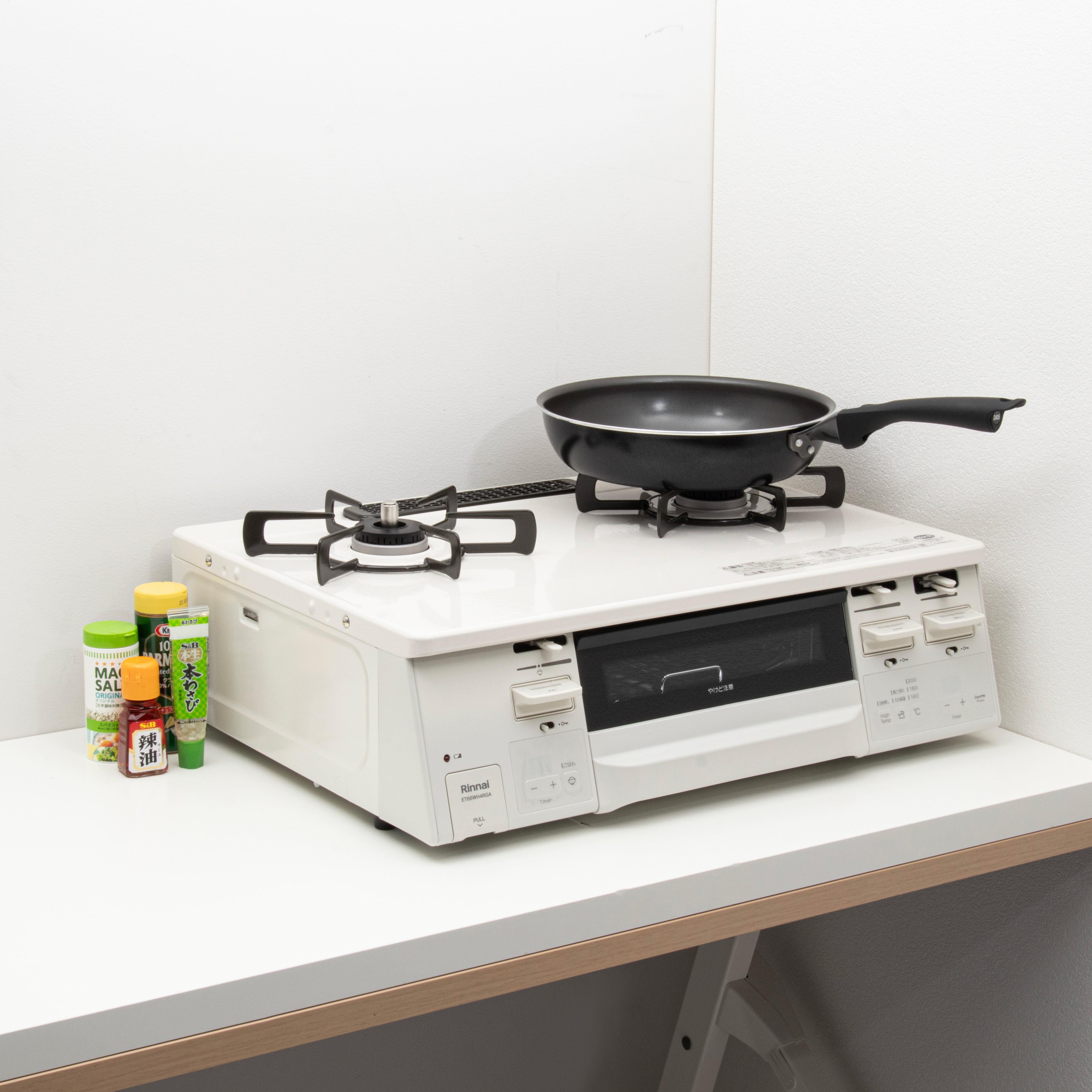 都市ガス 家庭用コンロ☆おしゃれなステンレスタイプ