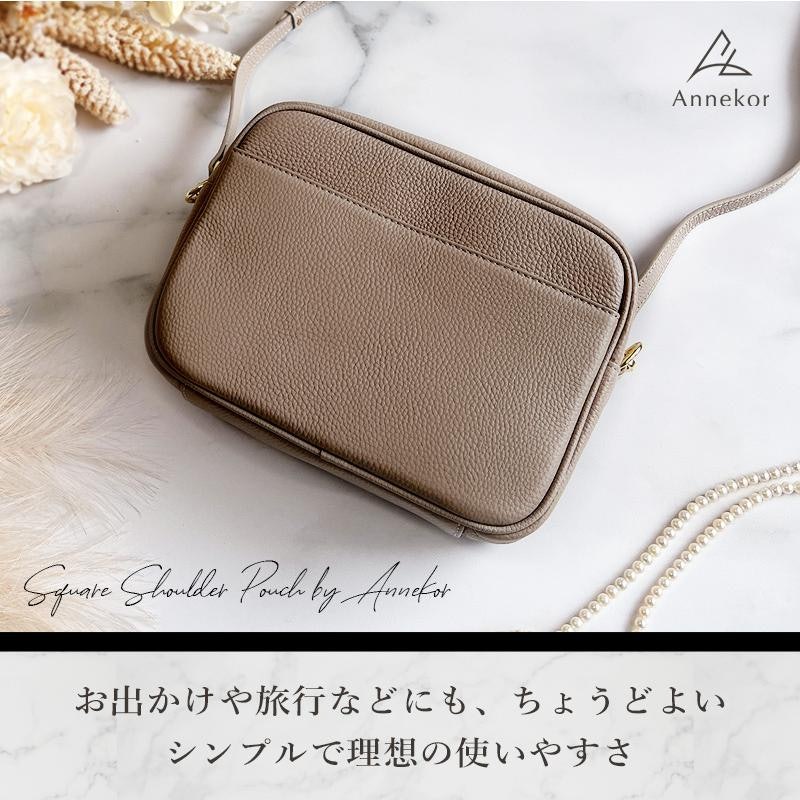 本革ショルダーバッグ スクエア型 8