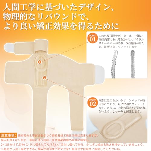 外反母趾サポーター 3