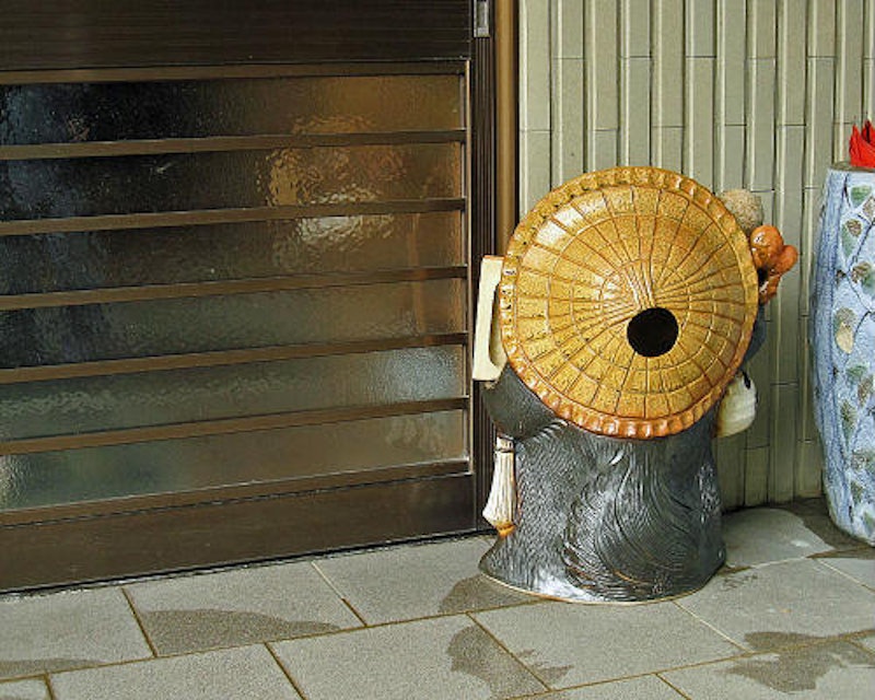 信楽焼 表札 たぬき 4