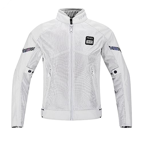ホワイト メッシュバイクジャケット ☆size XL☆即購入しないで下さい☆ Amazon | [アーバニズム] バイク ジャケット ライドメッシュ