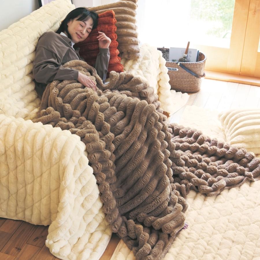 ふんわりもこもこあったかブランケット ・毛布 3