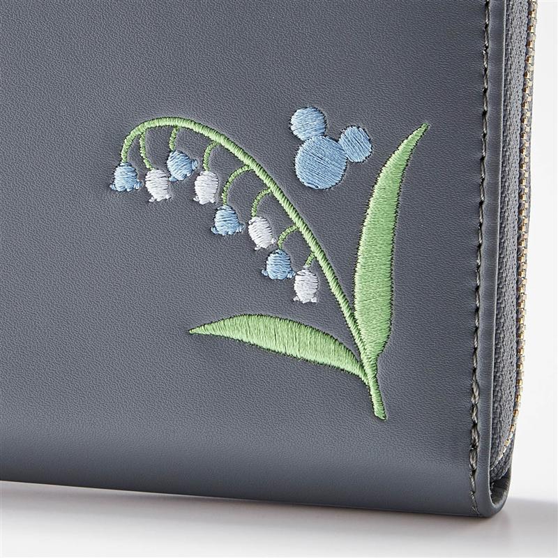 ワンポイント刺繍のギャルソン長財布 13