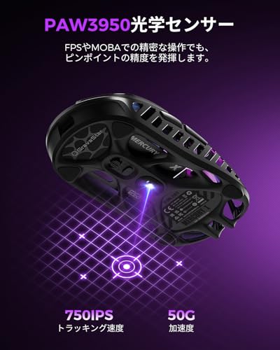 Mercury X ワイヤレスゲーミングマウス 4