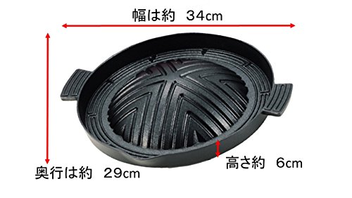 ヘルシージンギス館 ふっ素加工アルミ鋳物製ジンギスカン鍋 3