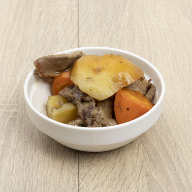 舌で崩せるほど柔らかいが、味の染み込みにはムラが出やすい