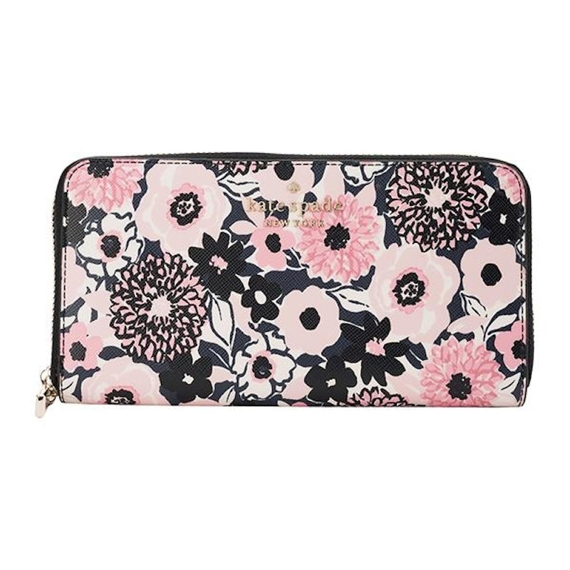 STACI DAHLIA FLORAL PRINT LARGE CONTINENTAL WALLET