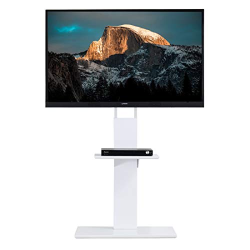 キャスター付きなので移動も楽々 角度回転 黒 壁寄せテレビ台 ハイタイプの