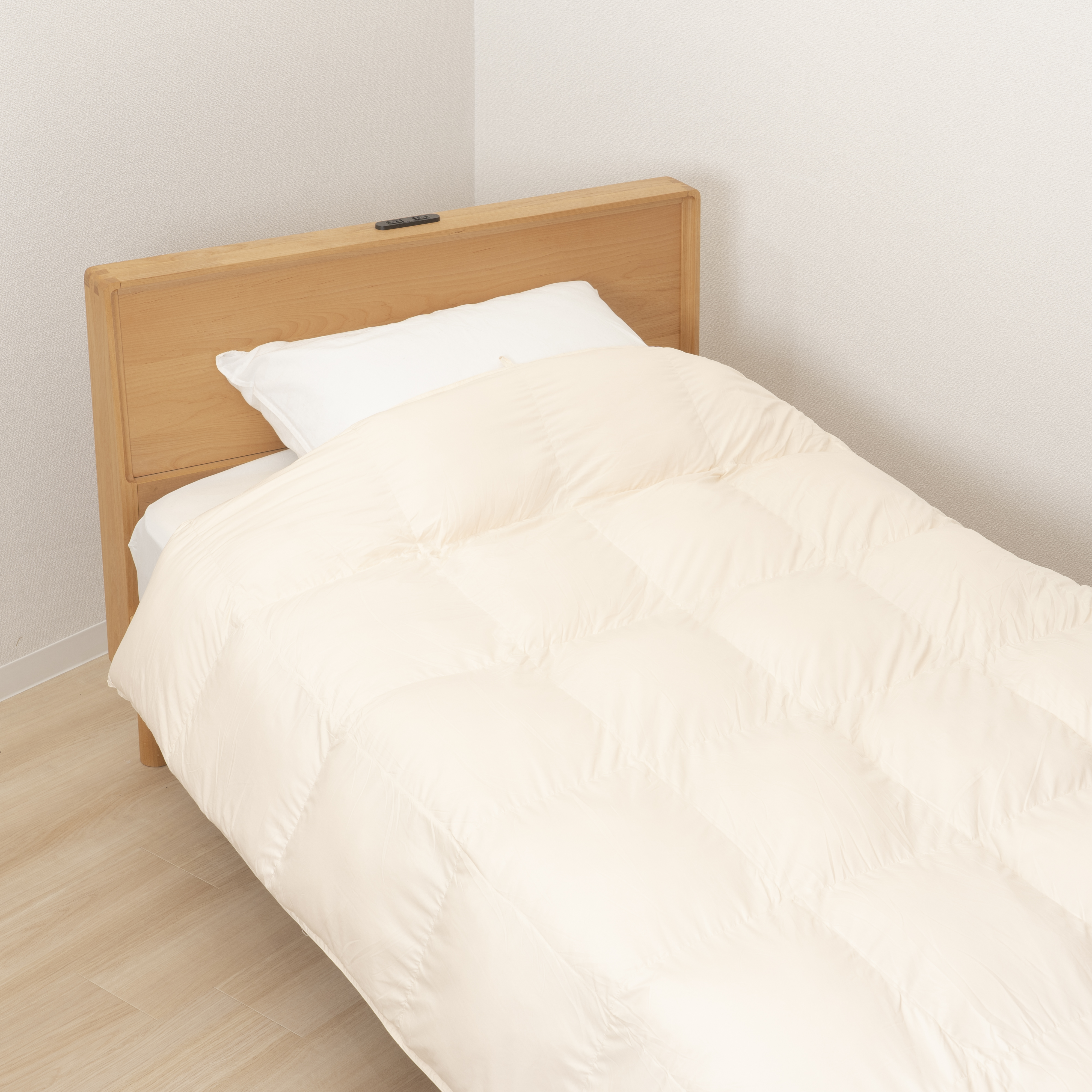 ニトリ ホワイトグースダウン93% 羽毛布団 ボリュームアップ1.2kg