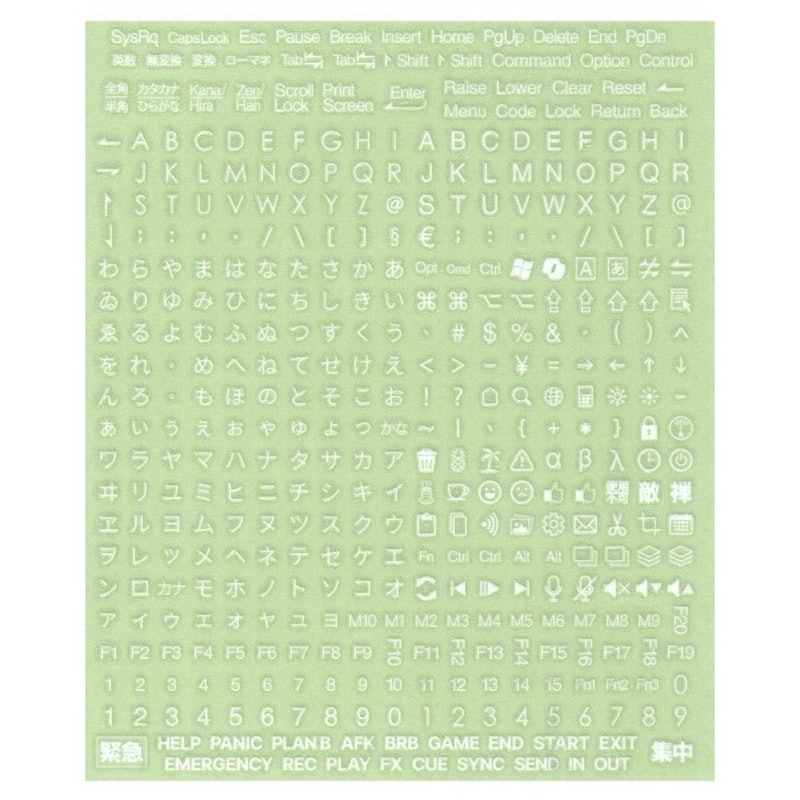 エンボス仕様強粘着キートップシール 420種セット 1