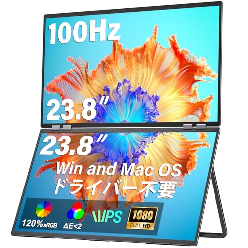 InnoView デュアル モバイルモニター 18インチ 2K 100Hz Amazon.com: InnoView Dual Portable Monitor 18
